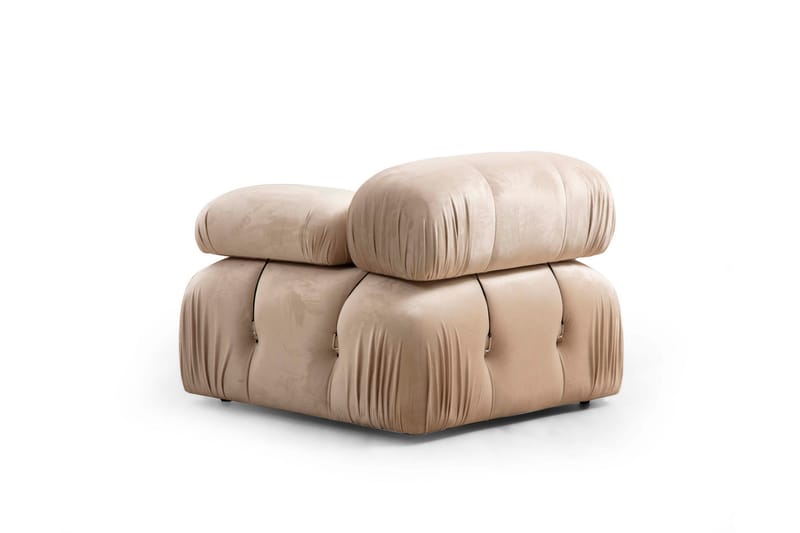 Boblende Sofa 3-seter Belgin - Beige - Møbler - Sofaer - 3 seter sofa