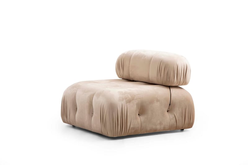 Boblende Sofa 3-seter Belgin - Beige - Møbler - Sofaer - 3 seter sofa