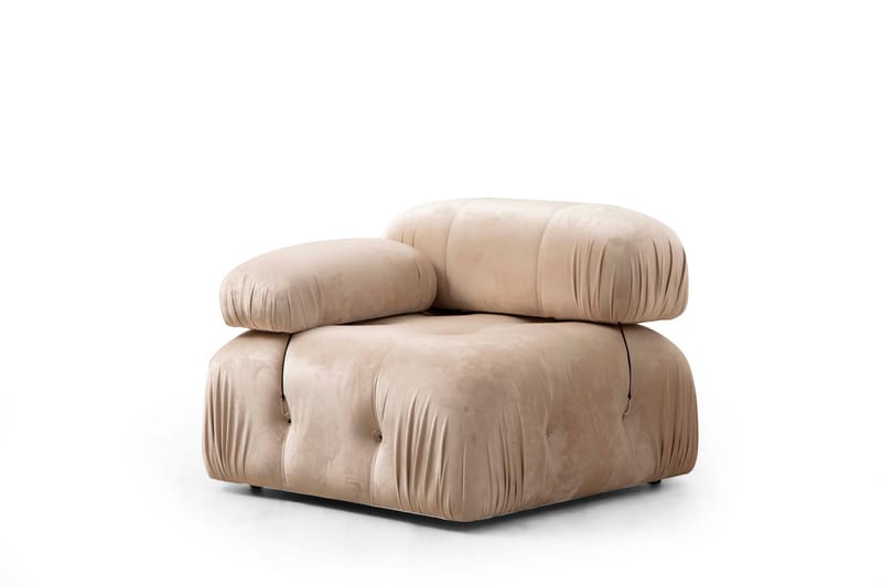 Boblende Sofa 3-seter Belgin - Beige - Møbler - Sofaer - 3 seter sofa