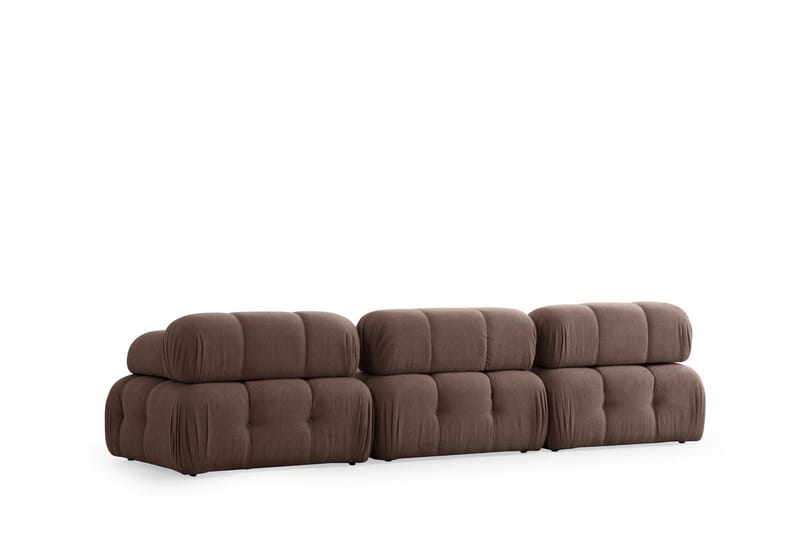 Boblende Sofa 3-seter Belgin - Cappuccino - Møbler - Sofaer - 3 seter sofa