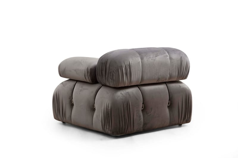 Boblende Sofa 3-seter Belgin - Grå - Møbler - Sofaer - 3 seter sofa