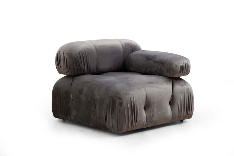 Boblende Sofa 3-seter Belgin - Grå - Møbler - Sofaer - 3 seter sofa