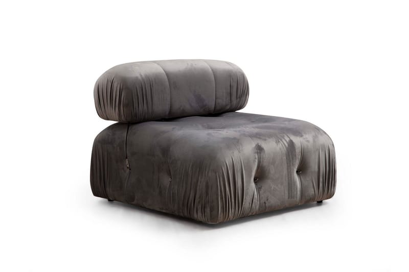 Boblende Sofa 3-seter Belgin - Grå - Møbler - Sofaer - 3 seter sofa