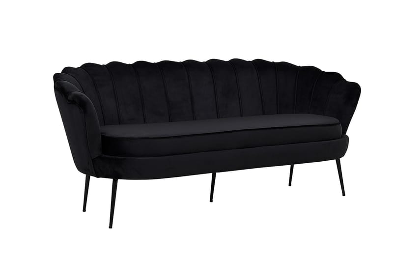 Calais 3-seters Sofa - Svart - Møbler - Sofaer - 3 seter sofa