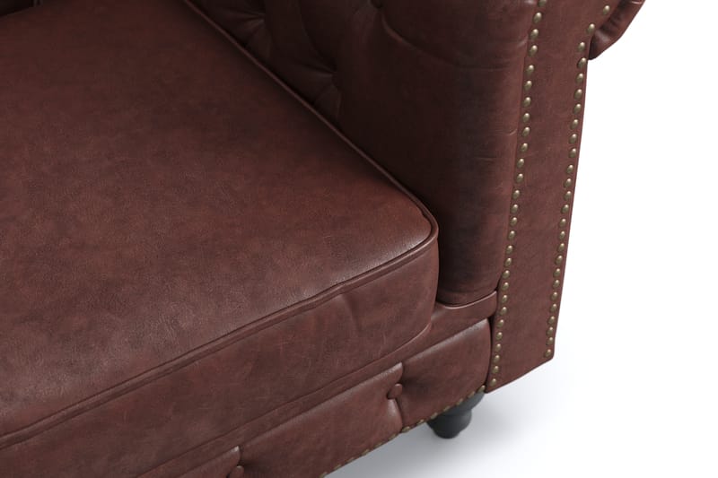 3-seter Sofa Chester Deluxe - Mørk brun - Møbler - Sofaer - 3 seter sofa