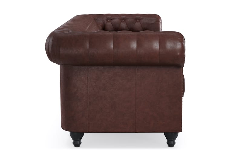 3-seter Sofa Chester Deluxe - Mørk brun - Møbler - Sofaer - 3 seter sofa