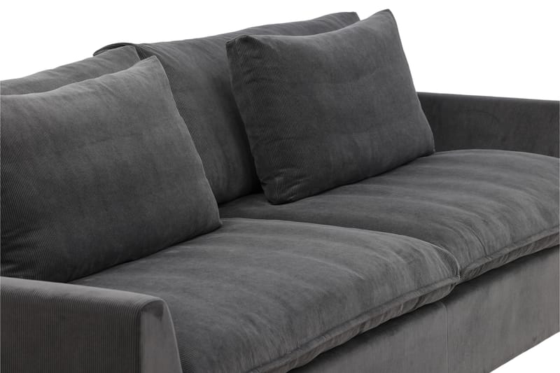 Durham 3-seters Sofa - Mørkegrå Manchester - Møbler - Sofaer - 3 seter sofa