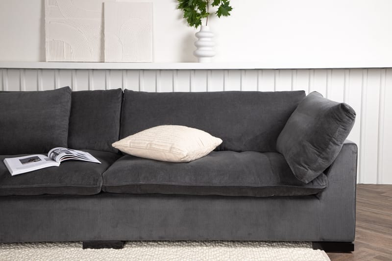 Durham 3-seters Sofa - Mørkegrå Manchester - Møbler - Sofaer - 3 seter sofa