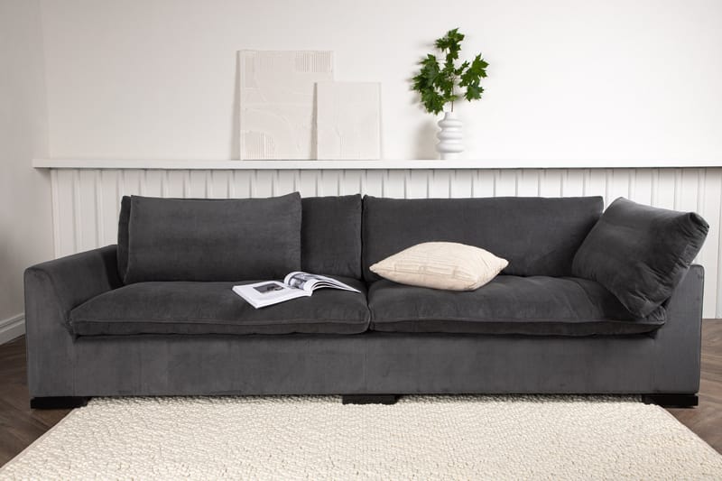 Durham 3-seters Sofa - Mørkegrå Manchester - Møbler - Sofaer - 3 seter sofa