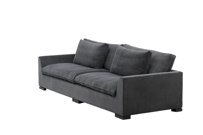 Durham 3-seters Sofa - Mørkegrå Manchester - Møbler - Sofaer - 3 seter sofa