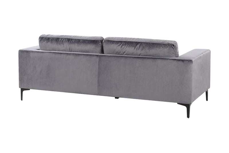 Fløyelssofa Alvetorp - Grå - Møbler - Sofaer - 3 seter sofa