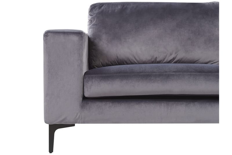 Fløyelssofa Alvetorp - Grå - Møbler - Sofaer - 3 seter sofa