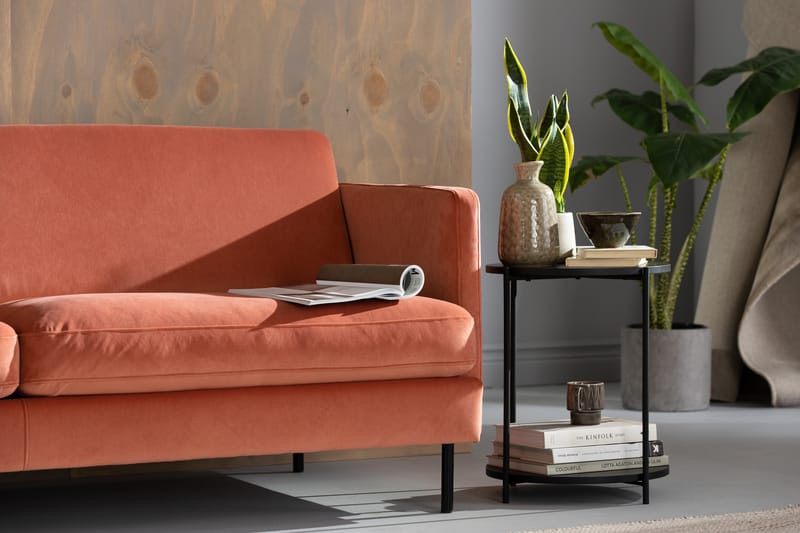 Fløyelssofa Elion 3-seter - Rosa - Møbler - Sofaer - 3 seter sofa