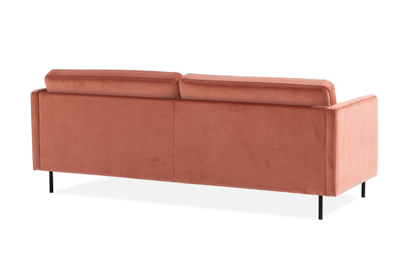 Fløyelssofa Elion 3-seter - Rosa - Møbler - Sofaer - 3 seter sofa