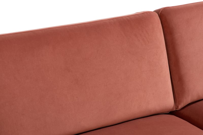 Fløyelssofa Elion 3-seter - Rosa - Møbler - Sofaer - 3 seter sofa