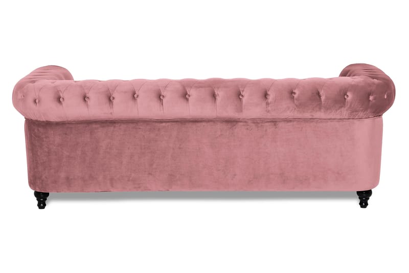 Fløyelssofa Walton Lyx 3-seter - Rostrosa - Møbler - Sofaer - 3 seter sofa