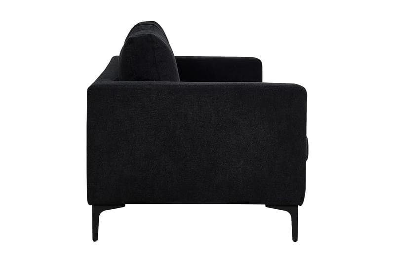 Johana 3-seter Fløyelssofa - Svart - Møbler - Sofaer - 3 seter sofa