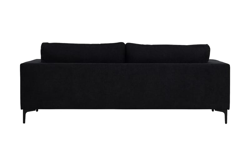 Johana 3-seter Fløyelssofa - Svart - Møbler - Sofaer - 3 seter sofa