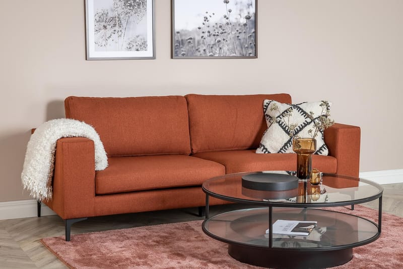 Johana 3-seter Sofa - Rød - Møbler - Sofaer - 3 seter sofa