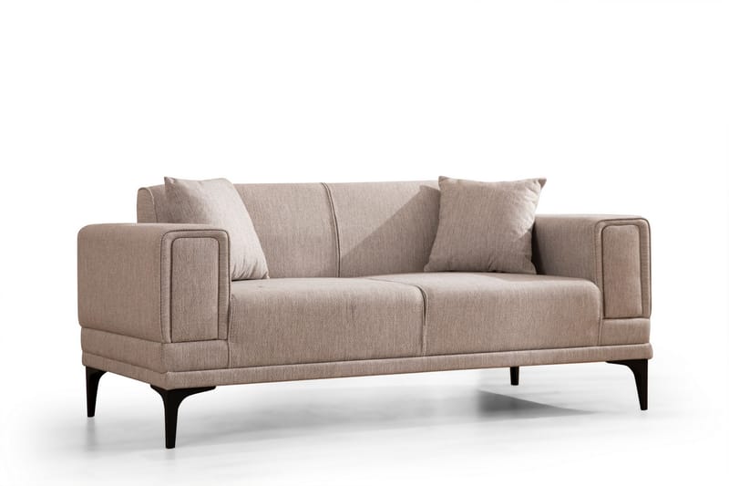 3-seter Sofa Naoko - Lysebrun - 2 seter sofa