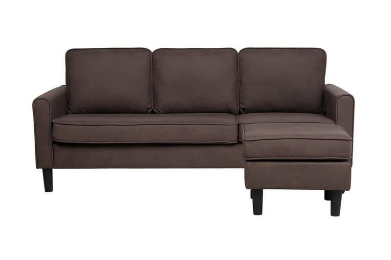 Sofa 2-4 Seter Med Fotskammel Avesta - Brun - Møbler - Sofaer - 3 seter sofa