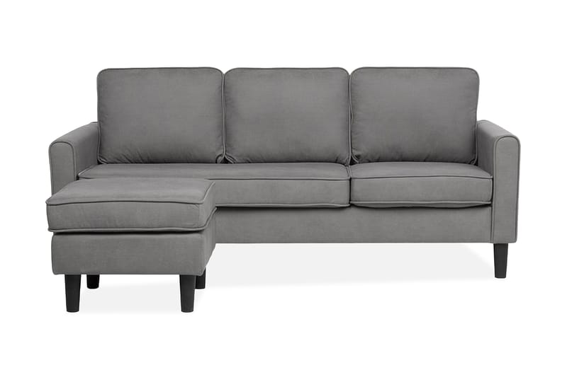 Sofa 2-4 Seter Med Fotskammel Avesta - Grå - Møbler - Sofaer - 3 seter sofa