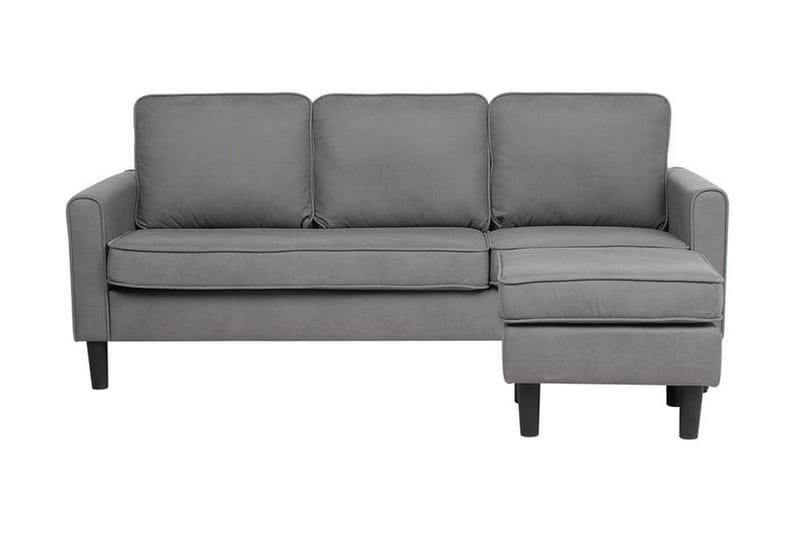 Sofa 2-4 Seter Med Fotskammel Avesta - Grå - Møbler - Sofaer - 3 seter sofa