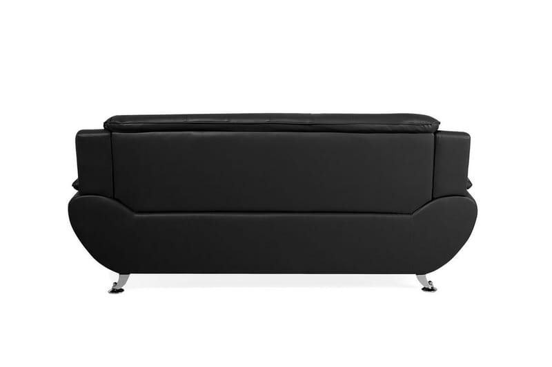 Sofa 3-seters Leira - Svart | Grå - Møbler - Sofaer - 3 seter sofa