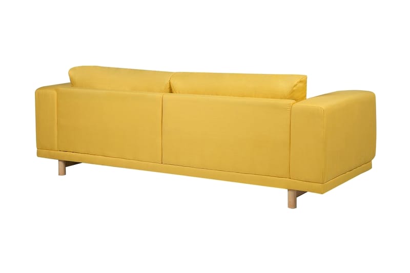 Sofa 3-seters Nivala - Gul - Møbler - Sofaer - 3 seter sofa