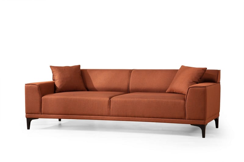 Sofa 3-seters Smithton - Oransje - Møbler - Sofaer - 3 seter sofa