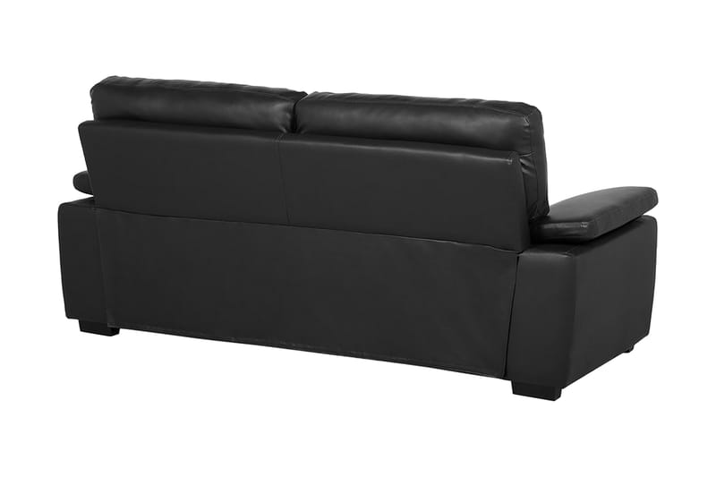 Sofa 3-seters Vogar - Svart - Møbler - Sofaer - 3 seter sofa