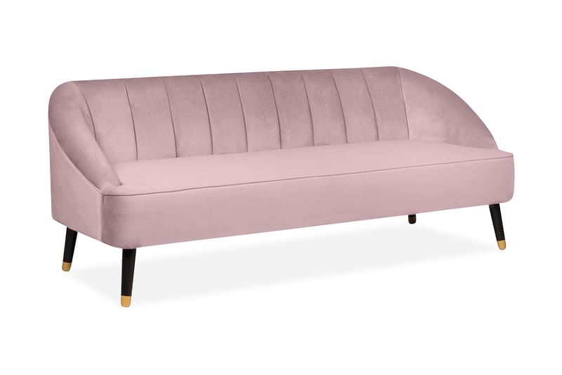 Sofa Alsvag 2-4-seter - Rosa - 3 seter sofa