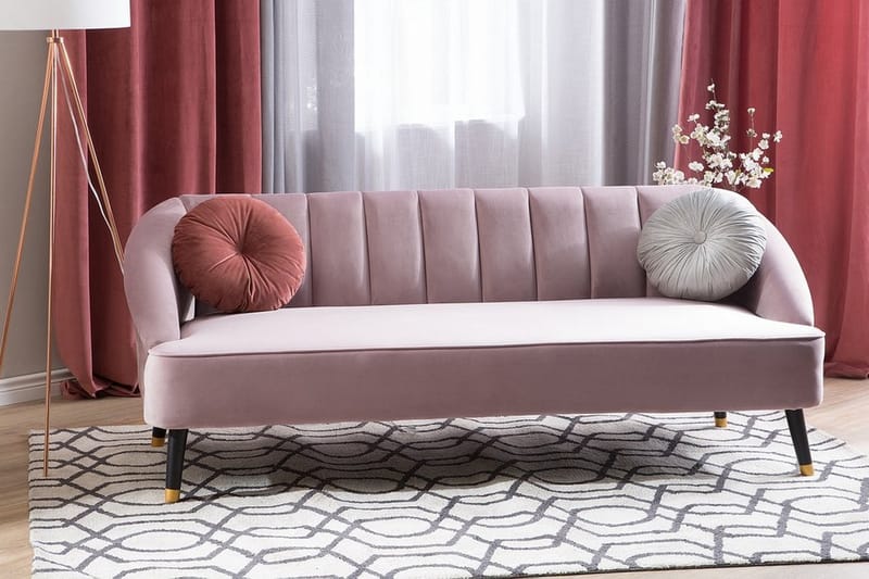 Sofa Alsvag 2-4-seter - Rosa - Møbler - Sofaer - 3 seter sofa