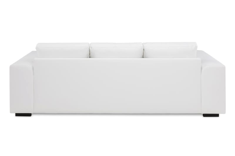 Sofa Alter 3-seter Kunstlær - Hvit - Skinnsofaer - 3 seter sofa