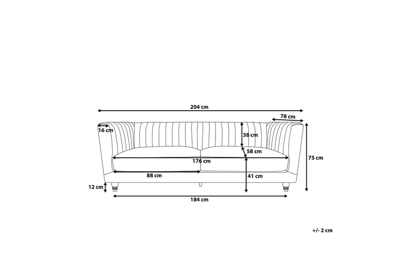 Sofa Arvika - Grønn - Møbler - Sofaer - 3 seter sofa