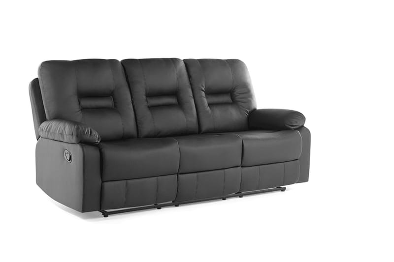 Sofa Bergen 3-seter - Svart - Møbler - Sofaer - 3 seter sofa