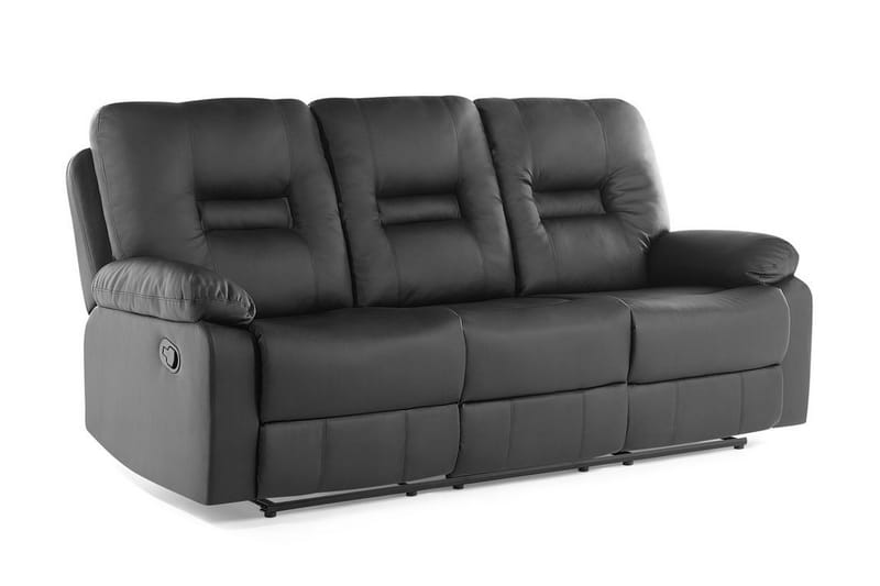 Sofa Bergen 3-seter - Svart - Møbler - Sofaer - 3 seter sofa