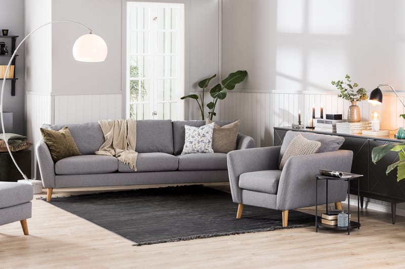 Sofa Colt 3-seter - Lysgrå - Møbler - Sofaer - 3 seter sofa