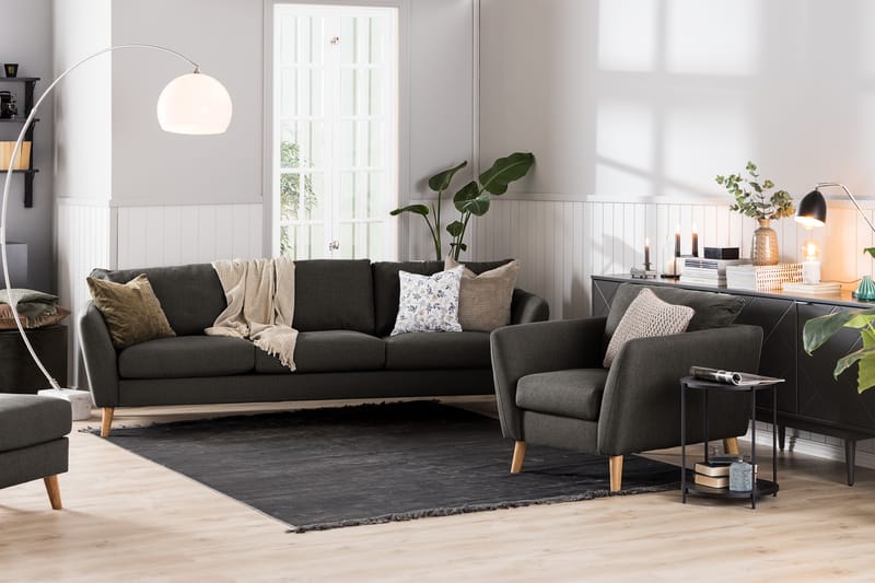 Sofa Colt 3-seter - Svart - Møbler - Sofaer - 3 seter sofa