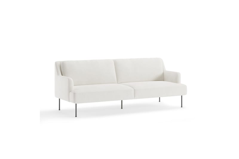 Sofa Delorse 3-seters - Hvit - Møbler - Sofaer - 3 seter sofa