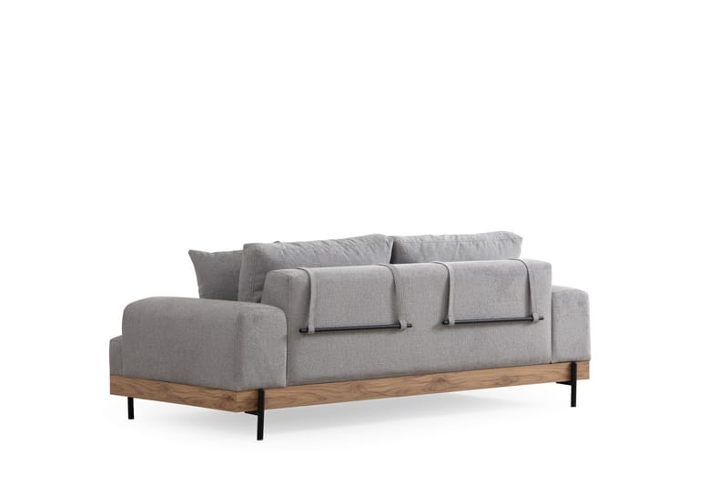 Sofa Eti 3-sits - Grå - Møbler - Sofaer - 3 seter sofa