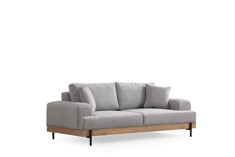 Sofa Eti 3-sits - Grå - Møbler - Sofaer - 3 seter sofa