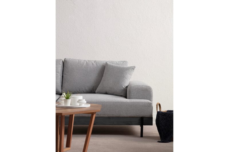 Sofa Eti 3-sits - Grå - Møbler - Sofaer - 3 seter sofa