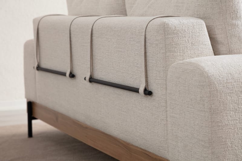 Sofa Eti 3-sits - Hvit - Møbler - Sofaer - 3 seter sofa