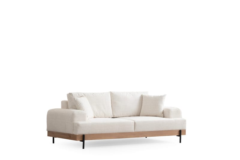 Sofa Eti 3-sits - Hvit - Møbler - Sofaer - 3 seter sofa