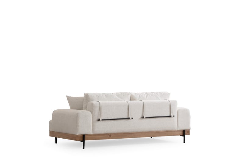 Sofa Eti 3-sits - Hvit - Møbler - Sofaer - 3 seter sofa