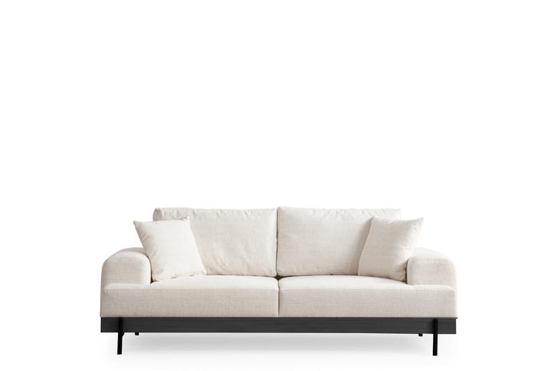 Sofa Eti 3-sits - Hvit - Møbler - Sofaer - 3 seter sofa