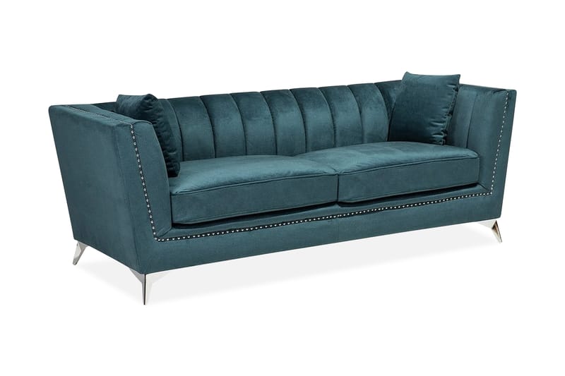 Sofa Gaula 3-seter - Blå - Møbler - Sofaer - 3 seter sofa