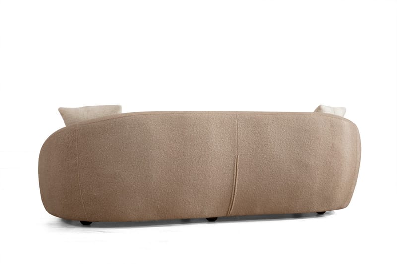 Sofa Groningen 3-seters - Brun|Bouclé - Møbler - Sofaer - 3 seter sofa