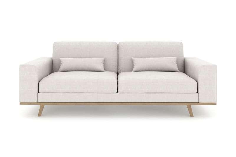 Sofa Haga 3-seter Lin - Beige - Møbler - Sofaer - 3 seter sofa